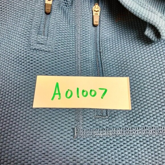 Nike FitDry Pullover Shirt Mens Sz M Blue ACG 1/4 Zip Long Sleeve Hiking Outdoor - Picture 12 of 12